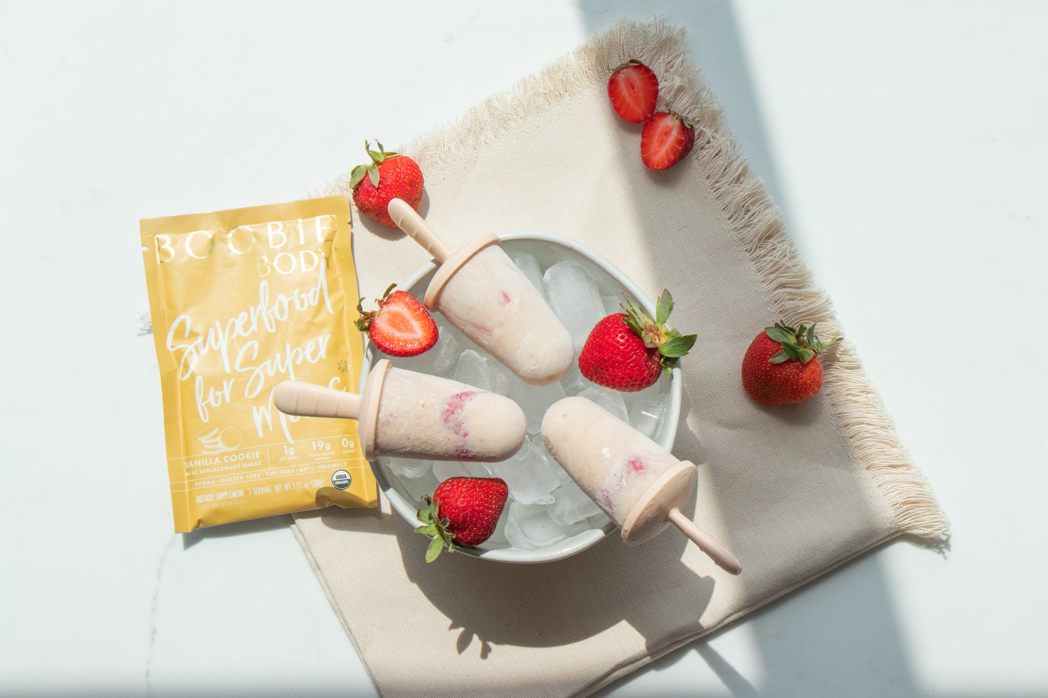 Strawberry Cheesecake Protein Pops