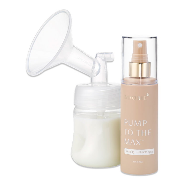 Boobie* Pump to the Max Pumping and Intimate Spray with breast feeding flange