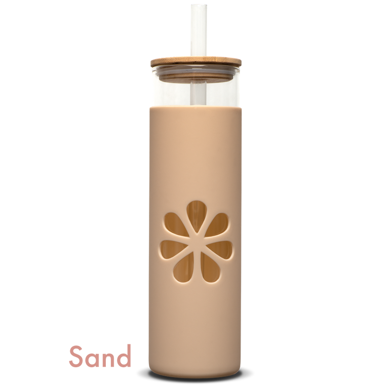 Glass Tumbler With Straw