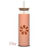 Glass Tumbler With Straw