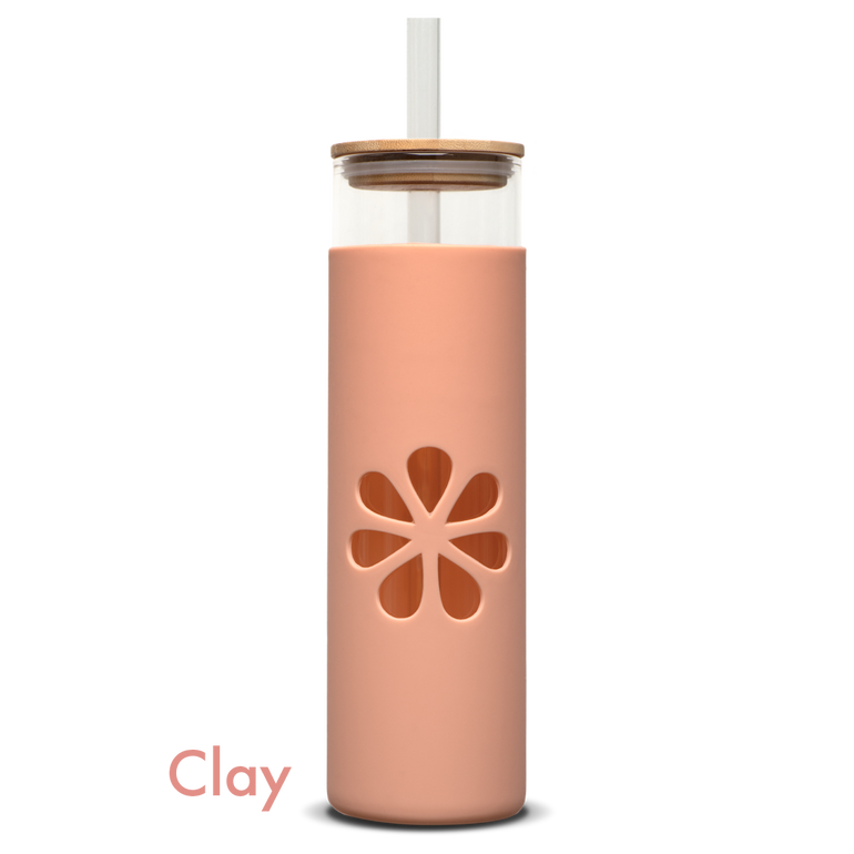 Glass Tumbler With Straw